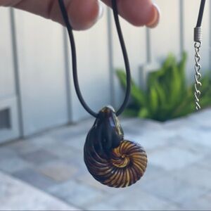 Jeremy Sinkus Glass art necklace